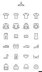 icons 素材 矢量素材 clothes 服装图标线性图标图标icon