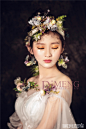 广州缔梦美学培训的化妆造型作品《唯美鲜花新娘》