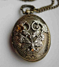 Fantasy pocket watch necklace by Pinkabsinthe on deviantART