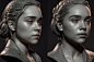 Emilia Clarke, Zbrush Sculpting