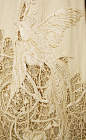 详细的真丝连衣裙，1904年 高级定制 面料二造  蕾丝