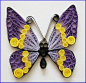 卷纸纸艺之蝴蝶，紫色正面版。