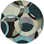 现代风格圆形地毯贴图