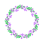 【点击下载大图PNG】手绘花环PNG免扣素材合集包 Floral Wreaths