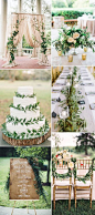 greenery natural wedding theme ideas 2016