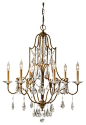 Murray Feiss Lighting-F2478/6OBZ-Valentina - Six Light Chandelier transitional-chandeliers