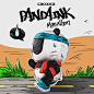 【Bang】预售 Mighty Jaxx Panda Ink Marathon BY CACOOCA 奔跑-淘宝网