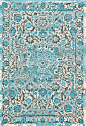 Feizy Harlow Rug, Azure, 5'x8' transitional-area-rugs