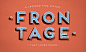 Frontage Typeface +freefont : Frontage is a charming layered type system with endless design possibilities.