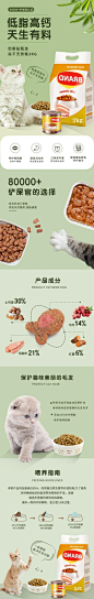 合成风宠物用品猫粮详情页