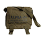 Alpha Industries阿尔法 男士实用帆布小挎包