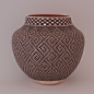 Frederica Antonio Acoma Pottery Jar With Geometric Fine Line Design