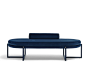 Upholstered fabric bench SIGMUND | Bench by arflex