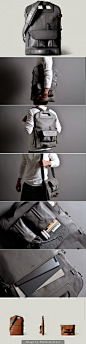 Good grief, this bag is amazing! - 2Unfold Laptop Bag - by Hard Graft. | About $800 USD. Well done @hardgraft