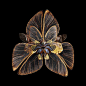用昆虫的翅膀组成盛开的蝴蝶“花”。（via Seb Janiak）