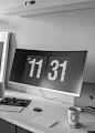 屏幕 桌子 键盘 最小 黑色和白色 室内设计 商业摄影图片图片壁纸