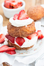 Fried Strawberry Shortcakes