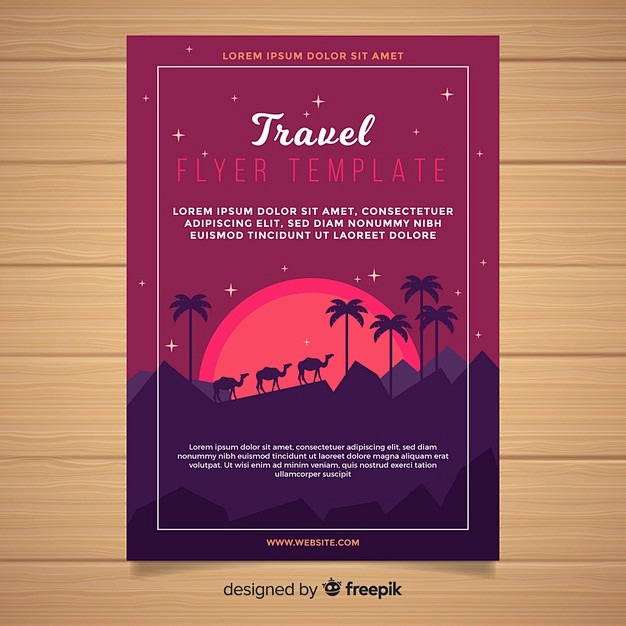 Travel flyer templat...