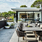 An incredible rooftop garden which connects seamlessly to the interiors of the architecturally design home by @cdarchitects_sydney It was crucial we chose stylish pots to blend with the architecture and hardy plants as this is completely exposed to all el