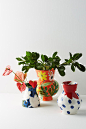 Slide View: 1: Bold Blooms Vase