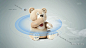 意大利罗氏公司创意活动 可检测二手烟的玩具熊