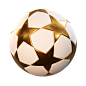 gold_white_star_soccer_ball_3d4