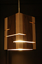 Handmade wooden pendent light by handmadewoodenlight on Etsy: 