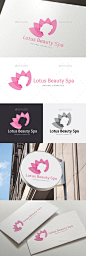 Lotus Beauty Spa Logo Template Vector EPS, AI. Download here: http://graphicriver.net/item/lotus-beauty-spa/14072742?ref=ksioks: 