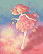 Cotton Candy Fairy : This piece is done for joining the Character Design Challenge on Facebook with the theme of "Candy People". This idea came from the cotton candy which used to be my childhood favorite. However, I don't like any sweets or can