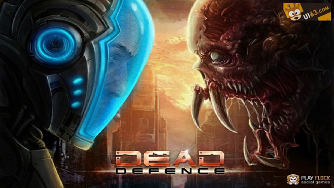 科技感手机游戏UI《deaddefenc...