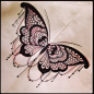 #tattoo##纹身##图案#Lace butterfly tattoo - by Dom Holmes, The Family Business Tattoo. Love this for mom: 