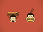 Sumo - ramen Icons : Proposal for Ramen restaurant, japanese food.