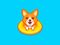 Swimming Corgi - Opt 1