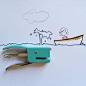 virgola简笔画：巧用身边小物的创意漫画 文艺圈 展示 设计时代网-Powered by thinkdo3