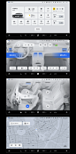 UI ux/ui car dashboard HMI Design app automotive   CGI hmi