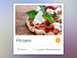 Dribbble - Restaurant Widget by Ionut Zamfir