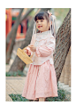西子问汉服女童中国风童装儿童唐装礼服超仙古装小女孩汉服春花语-淘宝网