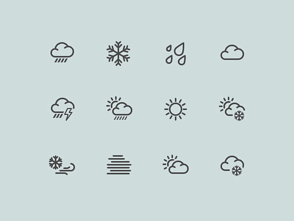 More weather icons