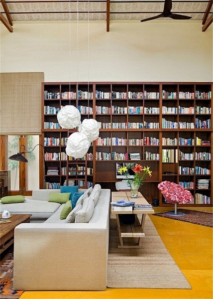 图书馆般的住宅：书香与印度风情