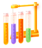试管 实验 刻度 化学 卡通 学科