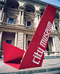 Melbourne City Museum signage by Emerystudio