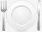 白色简约餐具png免抠素材_新图网 https://ixintu.com 白色餐具 简约餐盘 装饰图案 清新盘子 刀叉 餐厅 餐饮