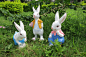 树脂卡通动物雕塑工艺品幼儿园商场房地产景观装饰品摆件兔子模型-淘宝网