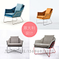 设计师椅纽约椅创意椅北欧酒店办公用椅现代简约单人布艺沙发椅-淘宝网