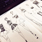 Fashion design sketches by designer @j_miles2009 @fashionary.: 