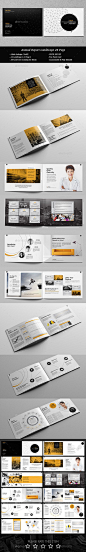 Annual Report Landscape 24 Page Template #design Download: http://graphicriver.net/item/annual-report-landscape-24-page/12475939?ref=ksioks: 