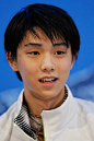 Yuzuru Hanyu of Japan looks on after winning the silver medal in the Mens Free Skating event during day two of Trophee Eric Bompard ISU Grand Prix of...