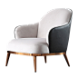 汉哲创意轻奢客厅卧室家用绒布休闲躺椅现代简约金属单人沙发椅子-tmall.com天猫