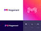 Magement - Logo Design logo identity branding monogram mark icon lettering grid symbol abstract logo design logo project monitoring platform data service integration magement applications