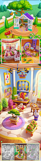 candy crash cartoon casual Character homescapes Icon Level Design match3 puzzle royal match